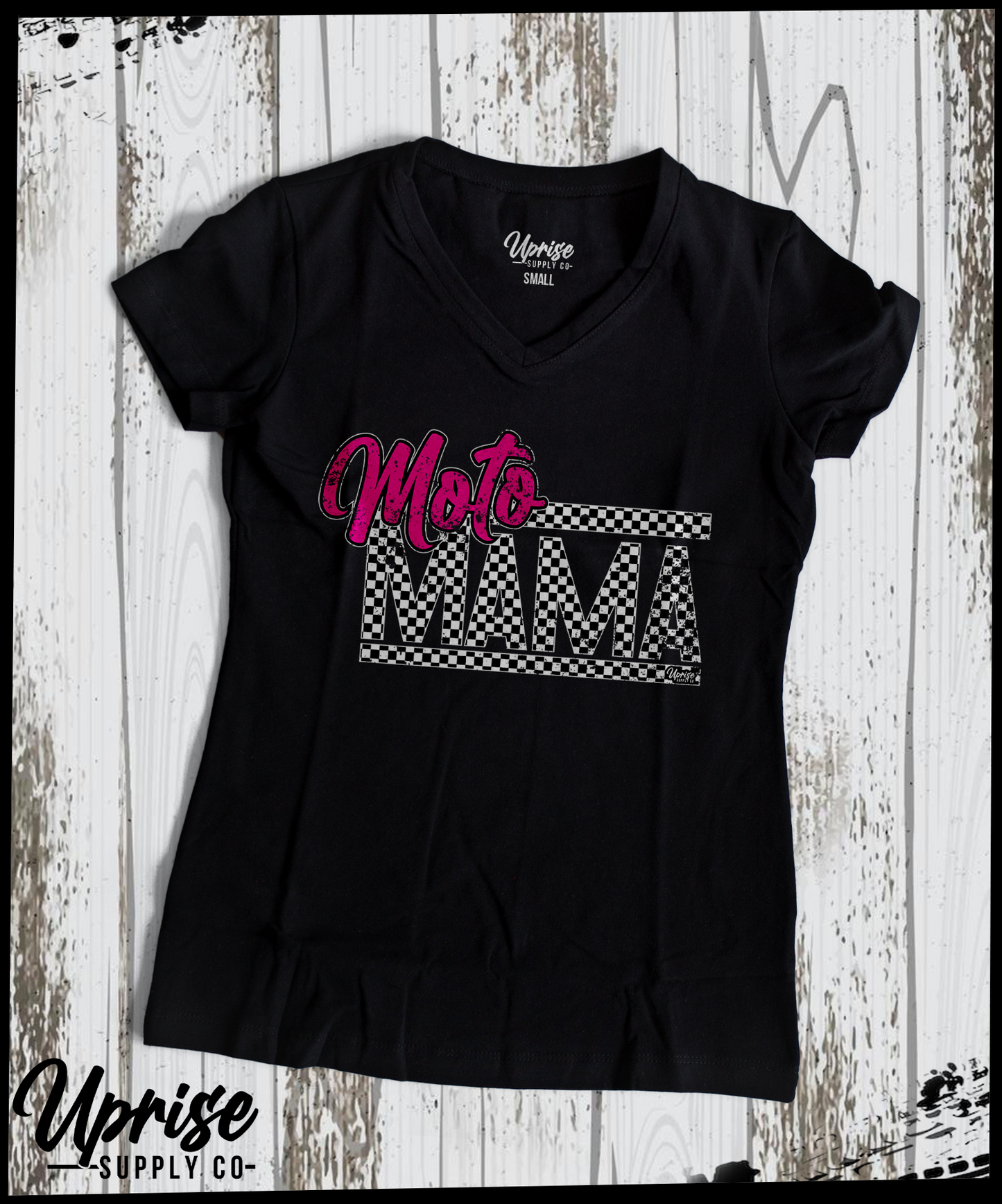 Moto Mama Checkered // T-Shirt